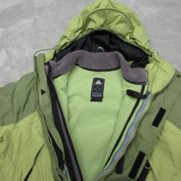 Nike ACG Jacket Womens Small Green Hood Removeable  Fleece Storm Fit‎ 3 In 1 - Picture 8 of 16